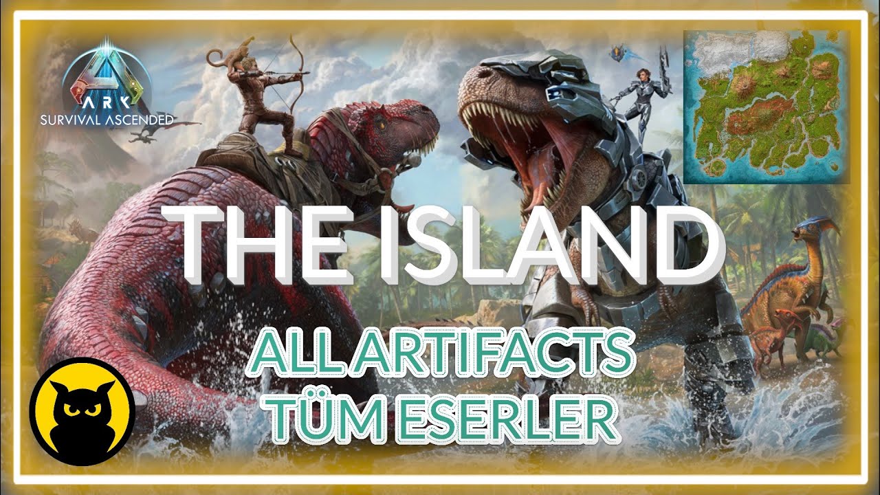 THE ISLAND / ALL ARTIFACTS / TÜM ESERLER (KONUMLAR AÇIKLAMADA) #arksurvivalascended #artifact
