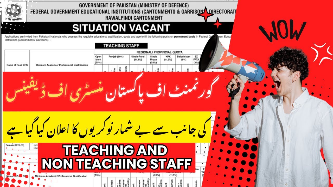 Jobs in Pakistan 2025 – Latest FGEI Jobs 2025 – Teaching & Non Teaching Vacancies in Pakistan #fgei