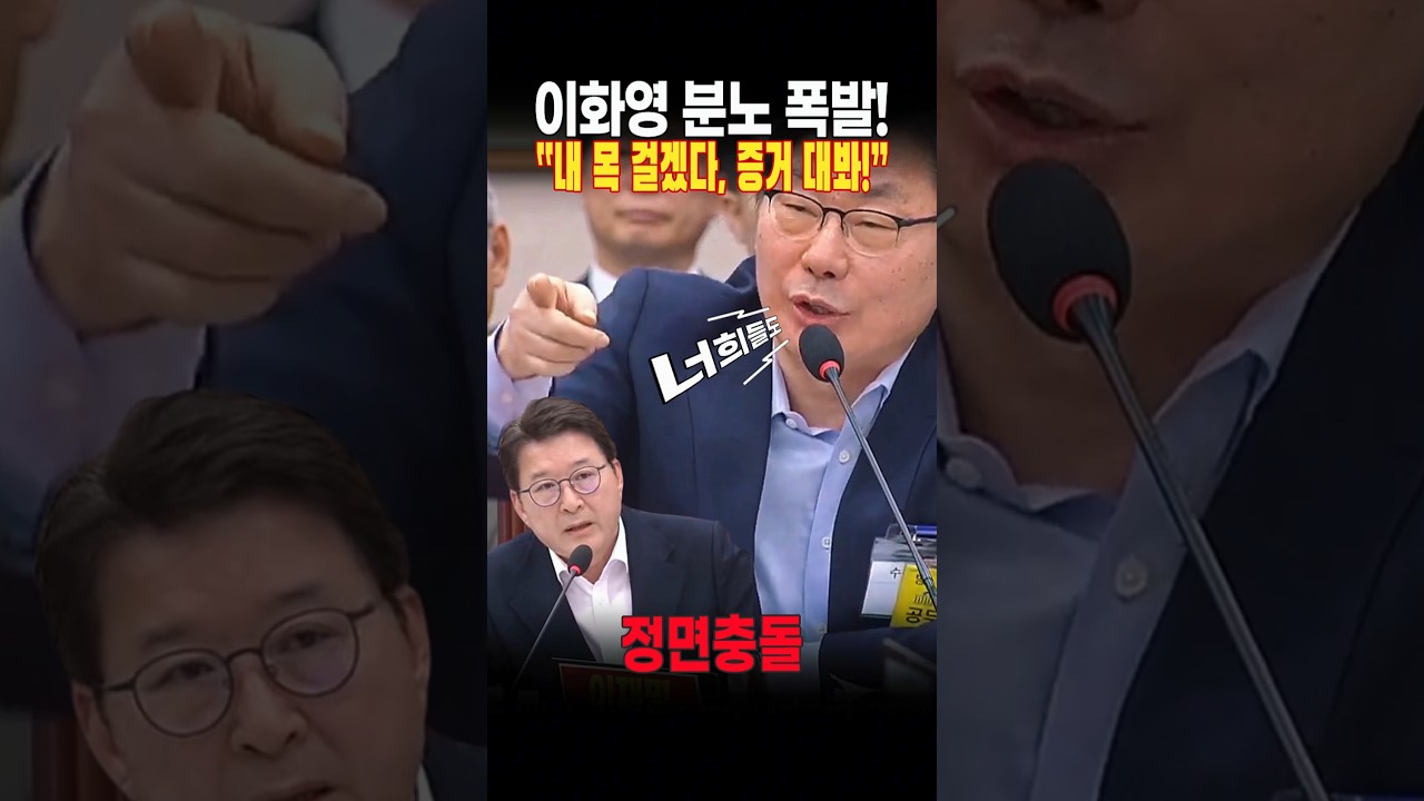 🗯 이화영 분노 폭발! &ldquo;증거 대봐, 내 목 건다&rdquo;  #이화영 #청문회 #쌍방울