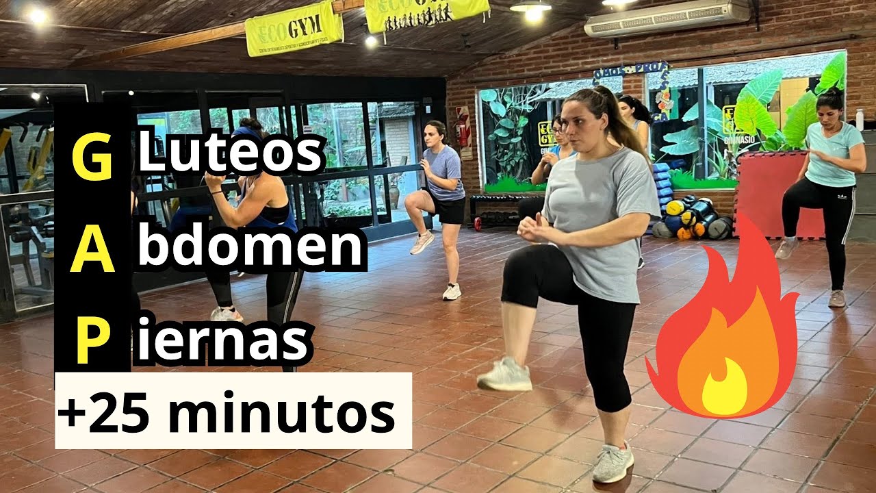 CLASE DE GAP (GLUTEOS, ABDOMEN Y PIERNAS) EN CASA - +25 MINUTOS