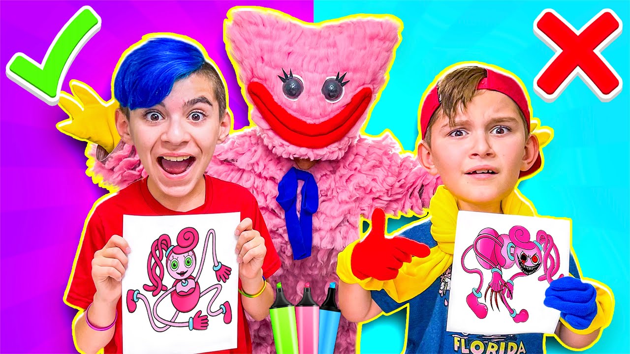 POPPY PLAYTIME 3 MARKER CHALLENGE! Kissy Missy Picks The Winner (FUNhouse Family)