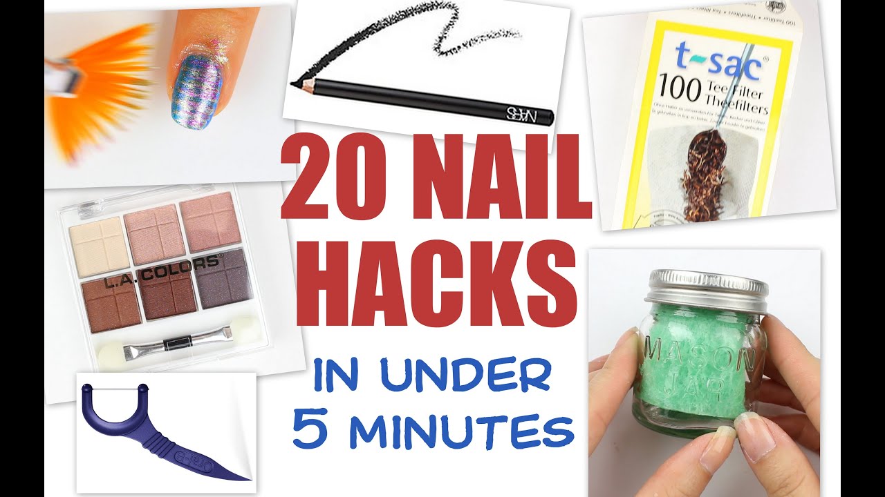 ✔ 20 NAIL HACKS....in under 5 minutes! ✔