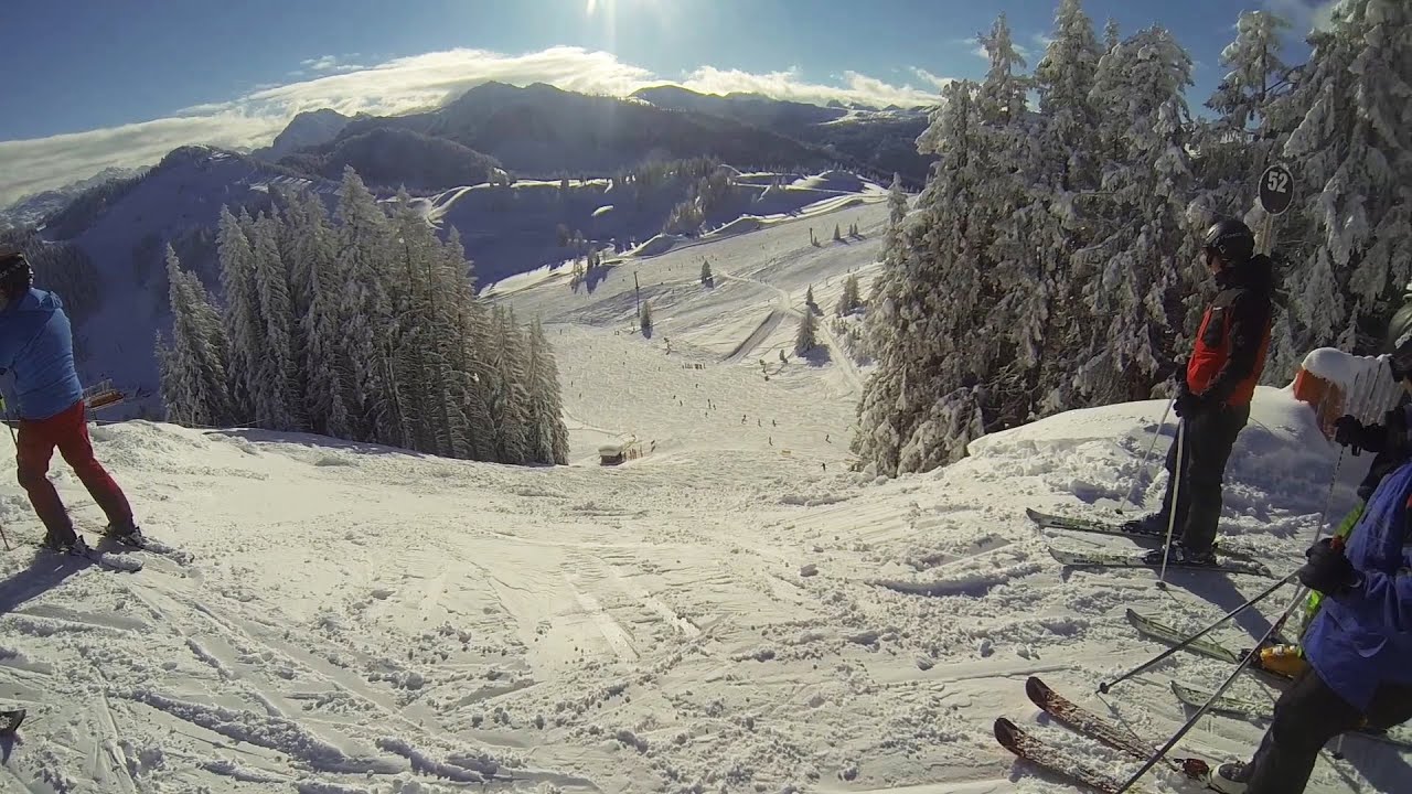 Schladming Planai black piste 52  Шладминг Планай черная трасса 52