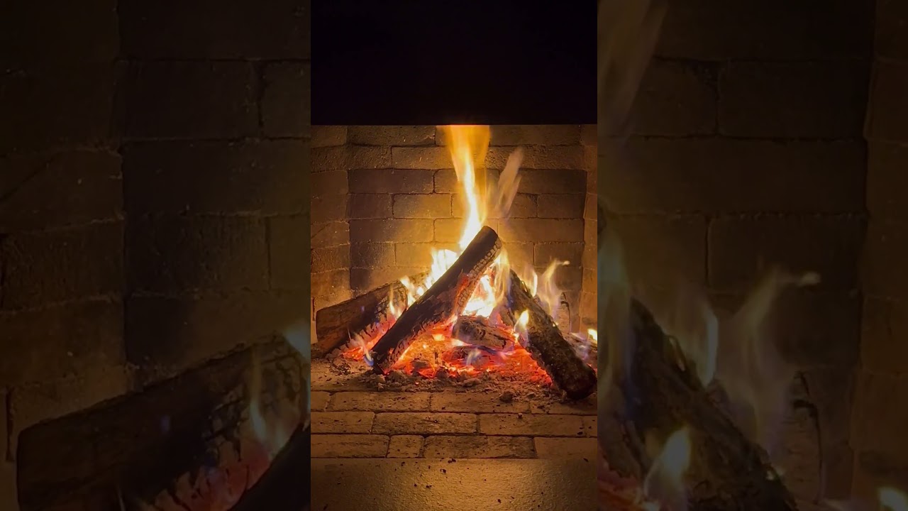 Fireplace Fire Peaceful Background #ambientsounds #bushcraft #burningfireplace