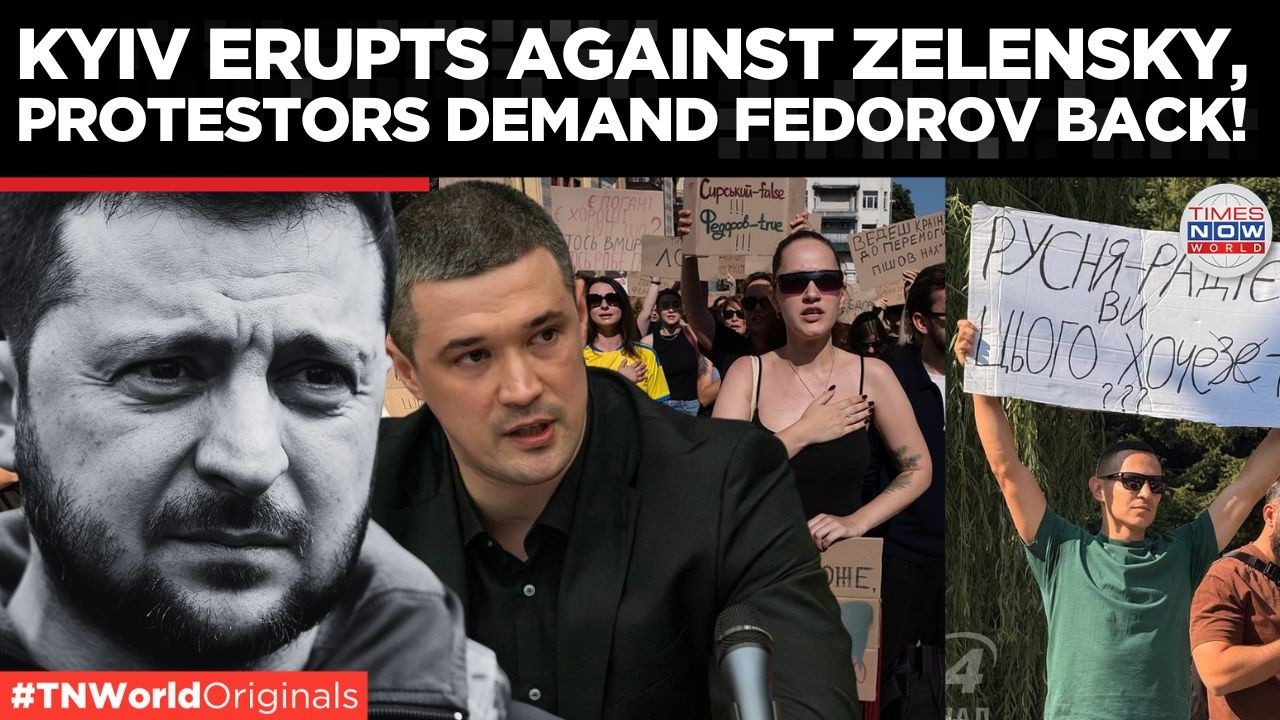 UKRAINE PROTESTS: Kyiv Erupts Against Zelensky After Removal of Defence Minister Mykhailo Fedorov