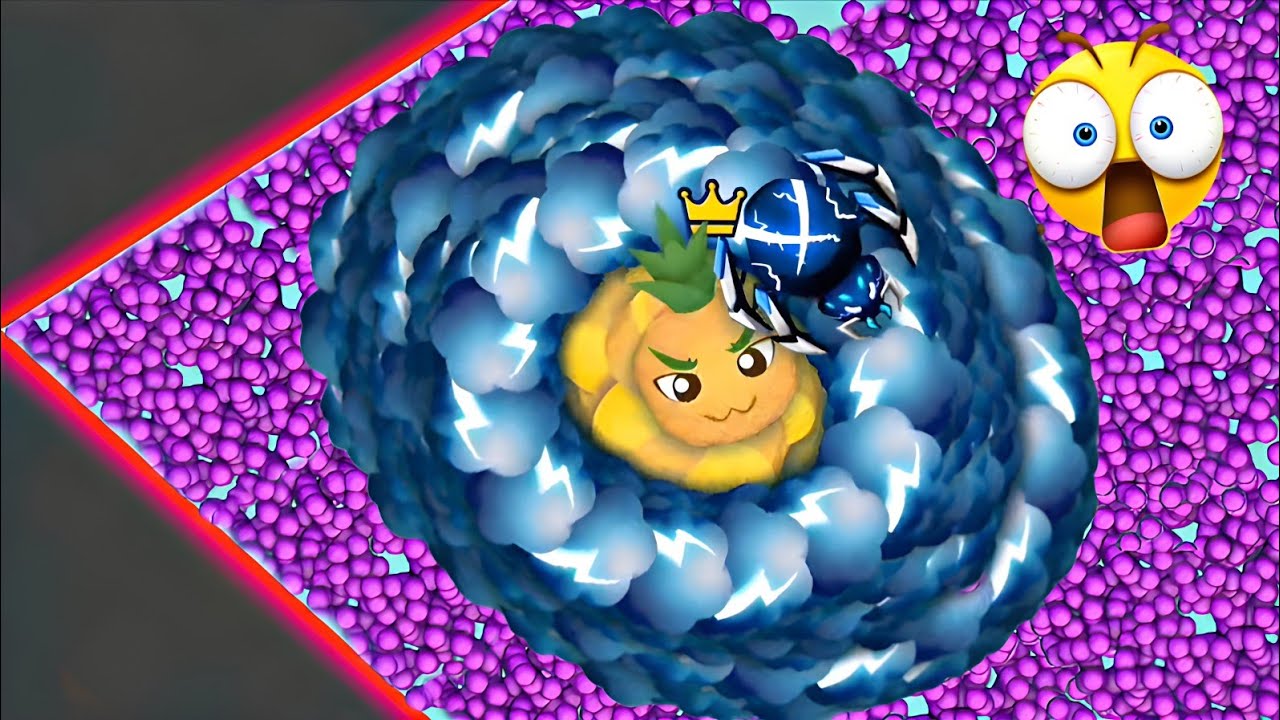 Snake Io 🐍 Stormweaver Vs Pinya + Glow Epic Snake Gameplay