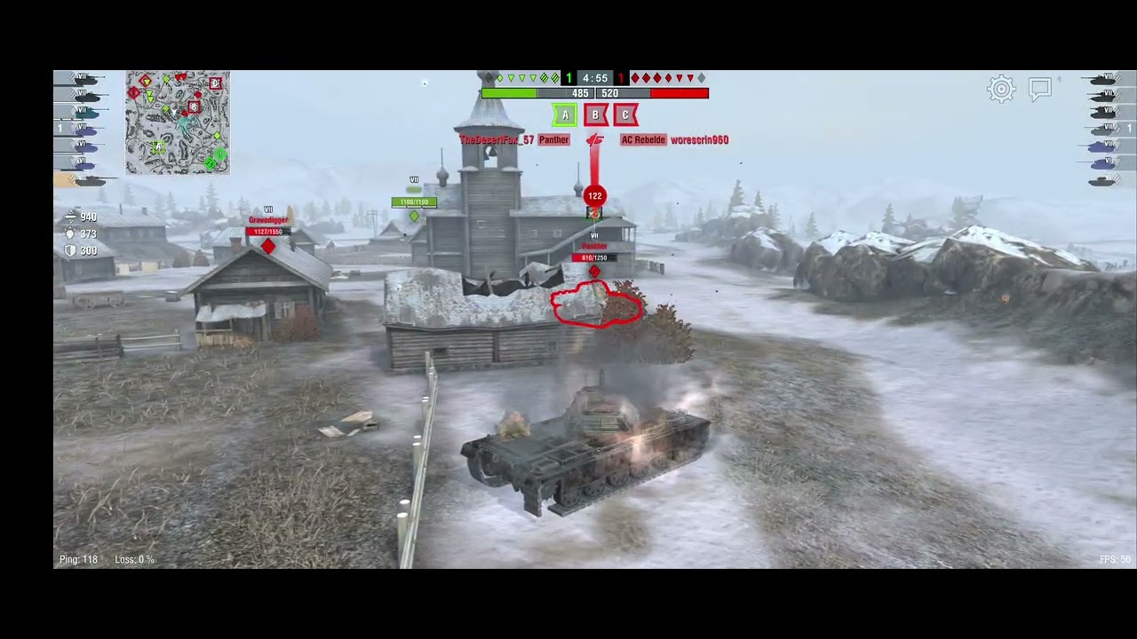 Partida wot mejorando tanke