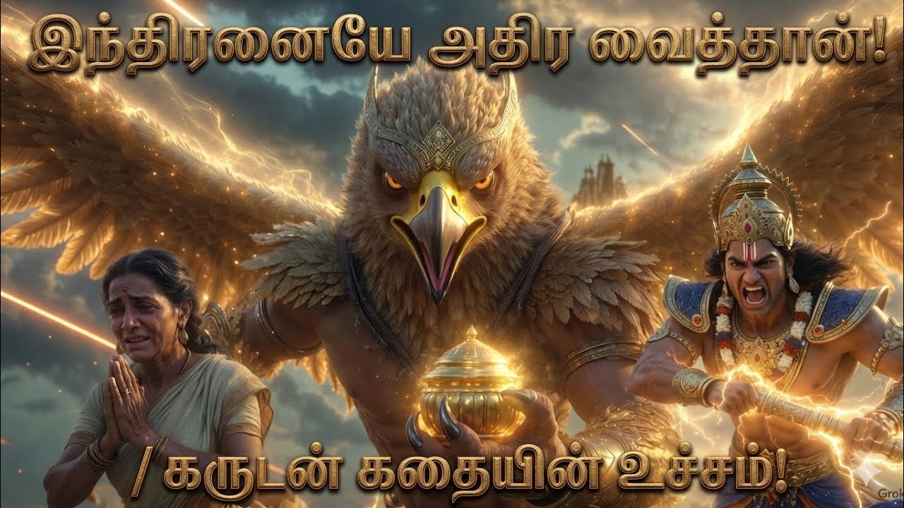 அமிர்தத்தை கவர்ந்த கருடன் 🦅 | அன்னைக்காக சொர்க்கத்தையே வென்ற கதை (Full Story Tamil)