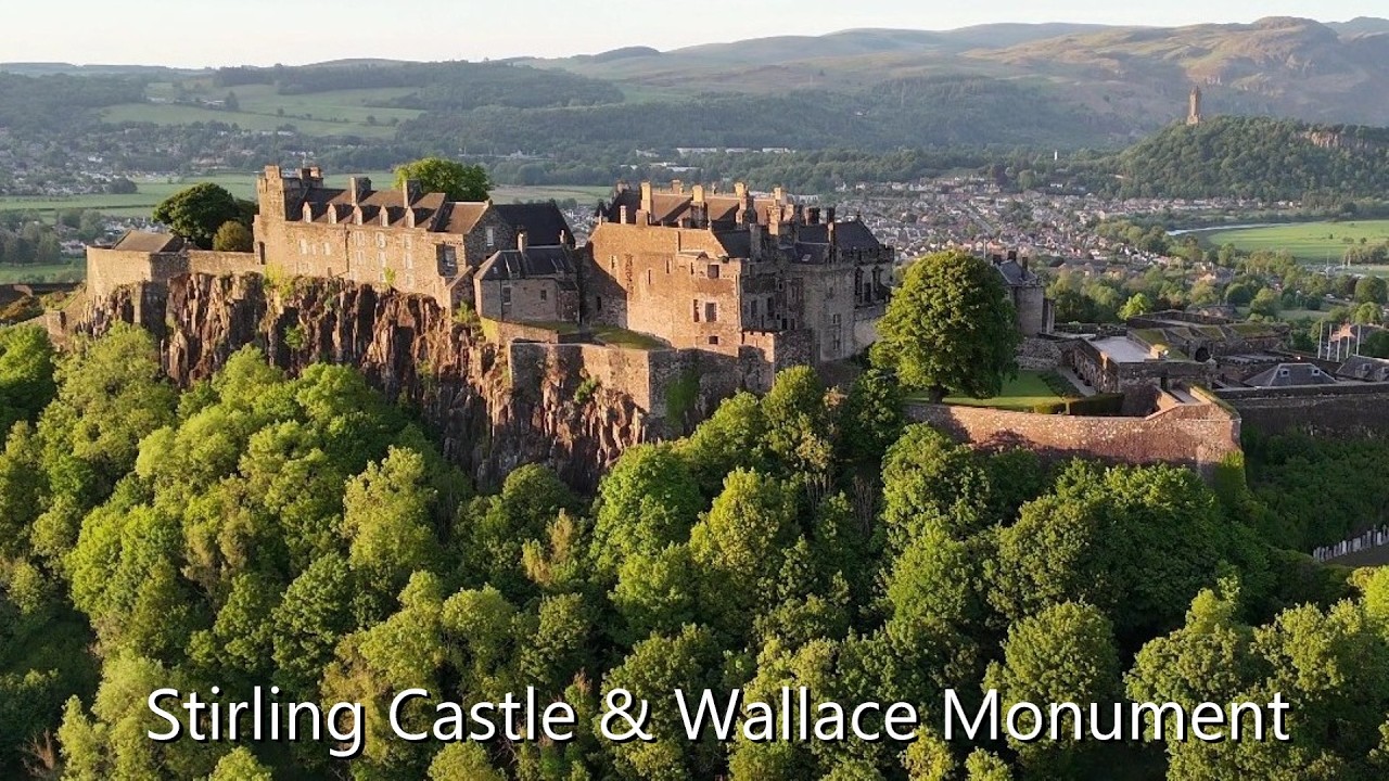Stirling Castle & the Wallace Monument, including aerial views (Scotland, May 2025 & April 2023)