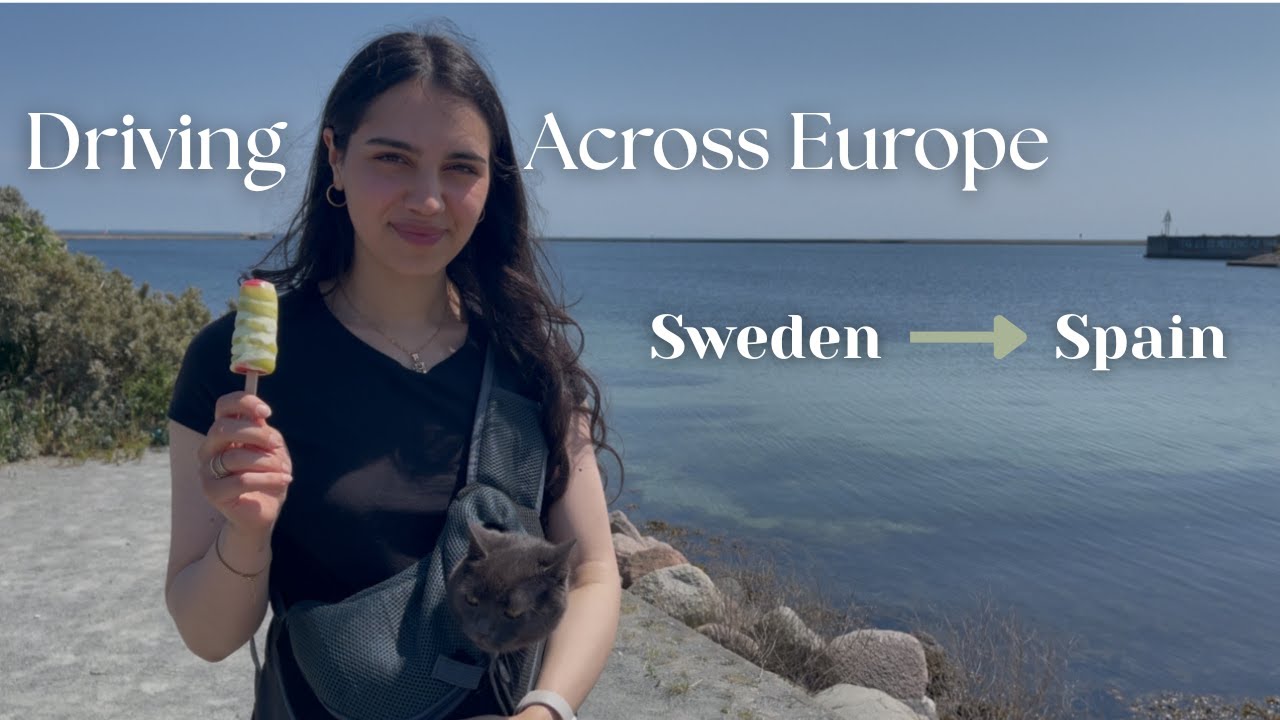 From Sweden to Spain by Car 🇸🇪➡️🇪🇸 | 4-Day Road Trip Vlog With our Cat😸