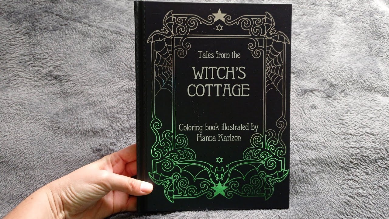 TALES FROM THE WITCH'S COTTAGE: coloring book illustrated by Hanna Karlzon FULL FLIP-THROUGH