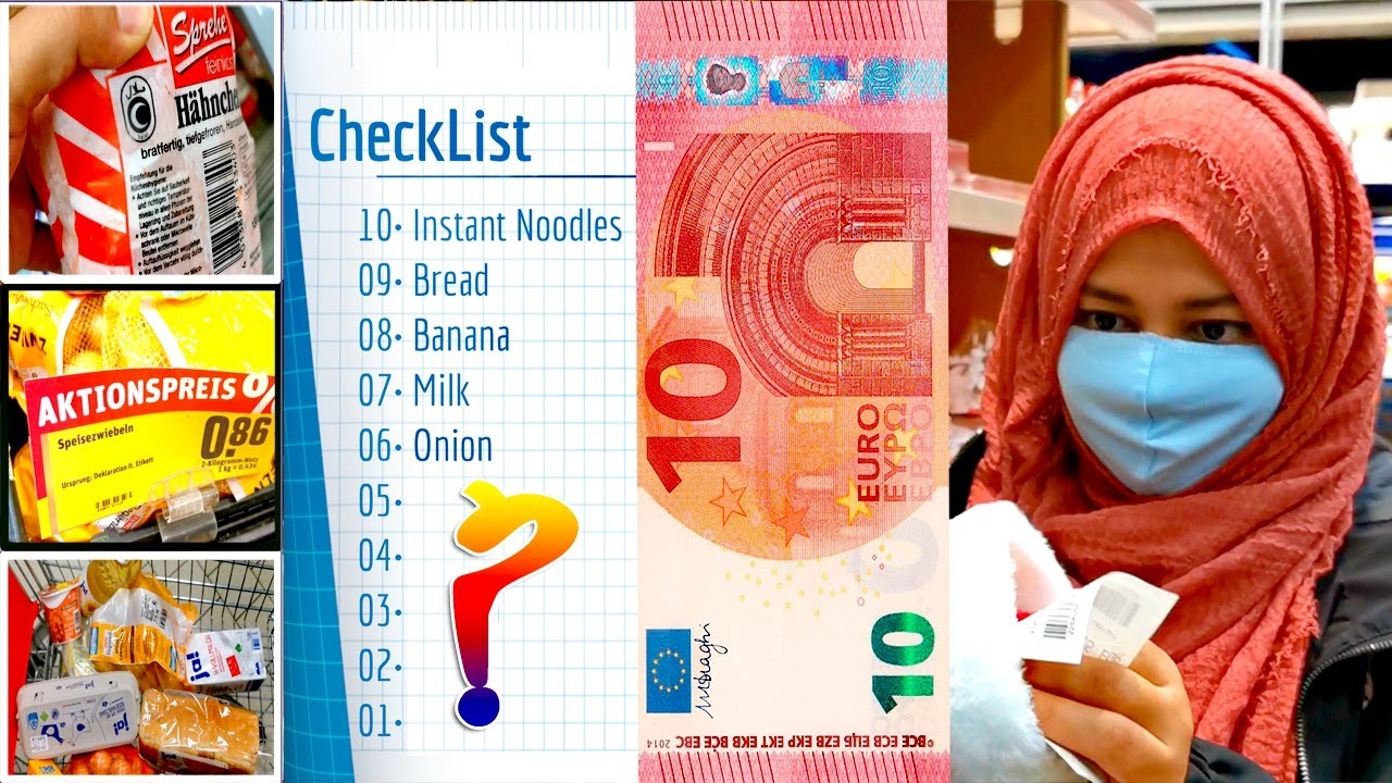 ১ম বার জার্মানিতে এসে ১০ ইউরোর বাজার! First Time in Germany! | Grocery Shopping| 10 Euro Budget