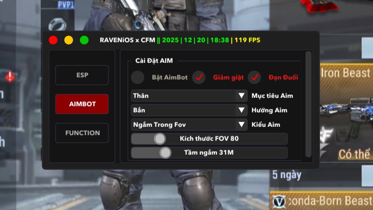 Cách cài và sử dụng tool Raven ios | CrossFire : Legends