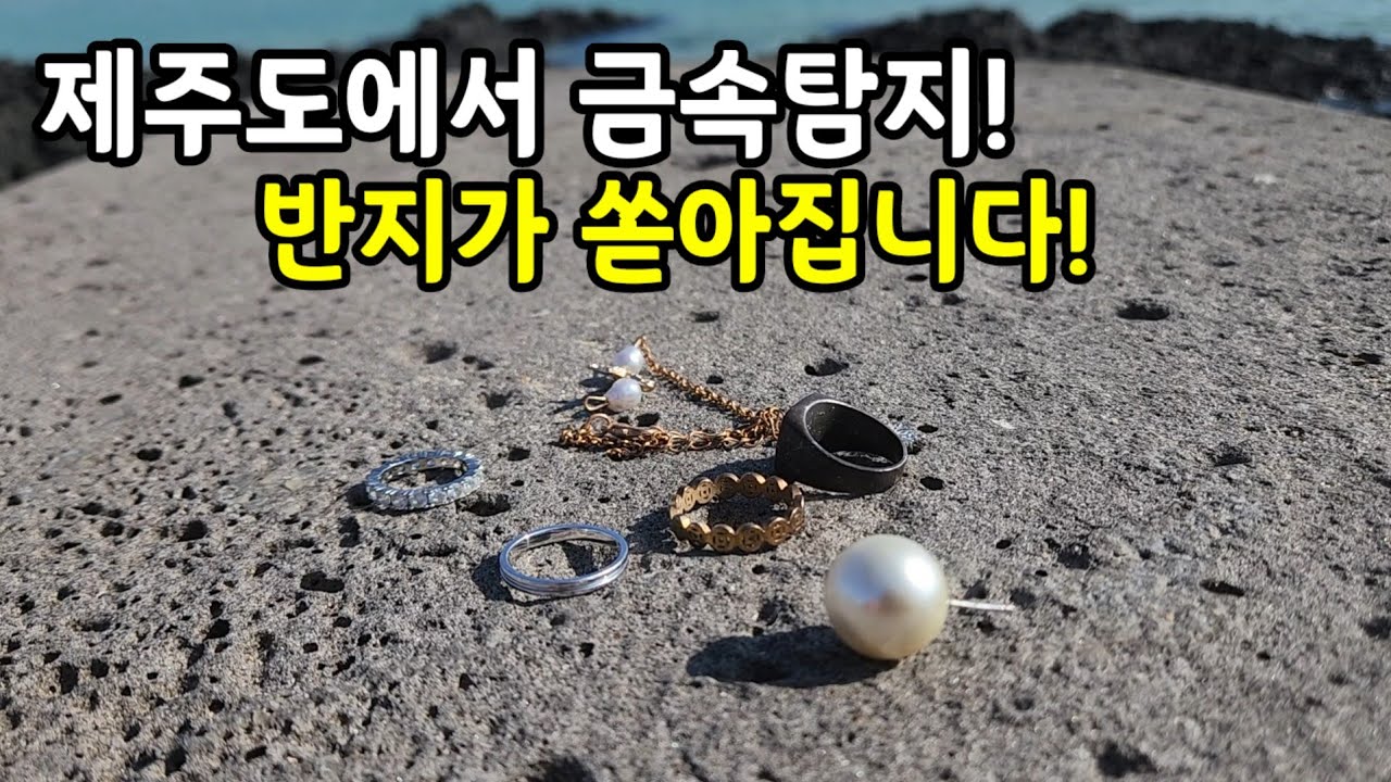 제주도에서 금속탐지 해봤습니다