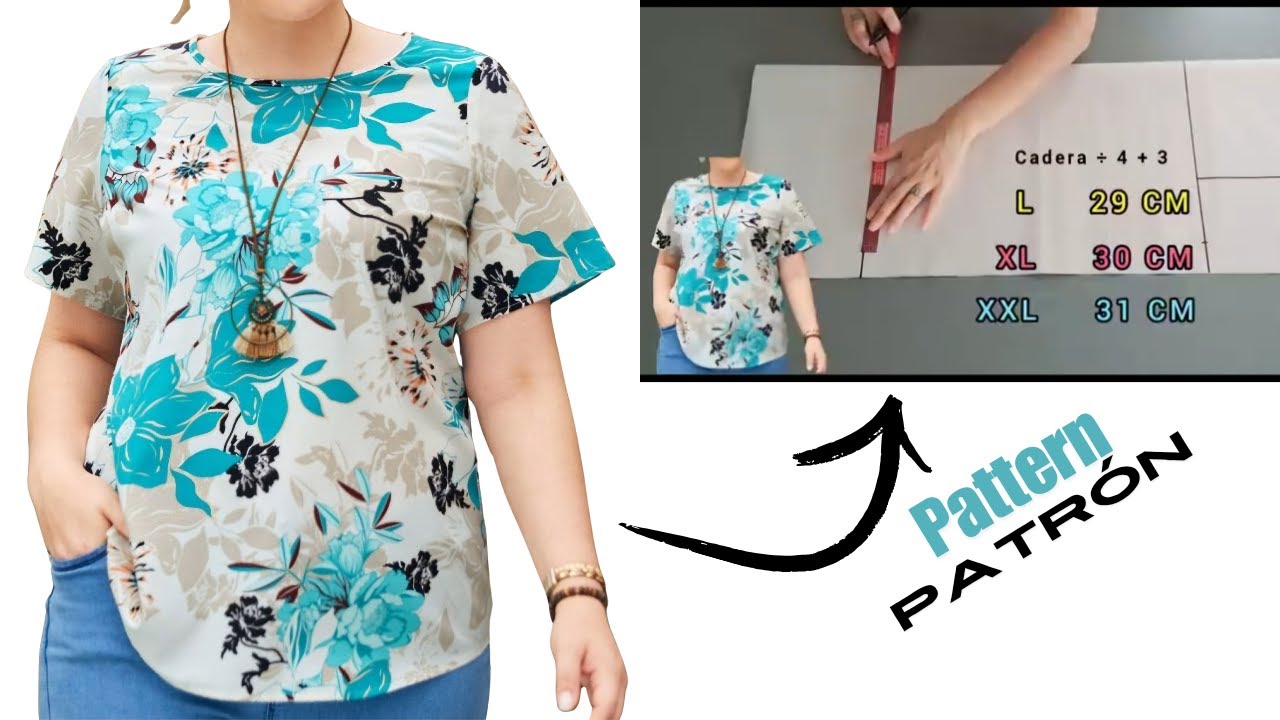 Secretos y tisp de Patronaje para una blusa con manga sin bolsa en la sisa
