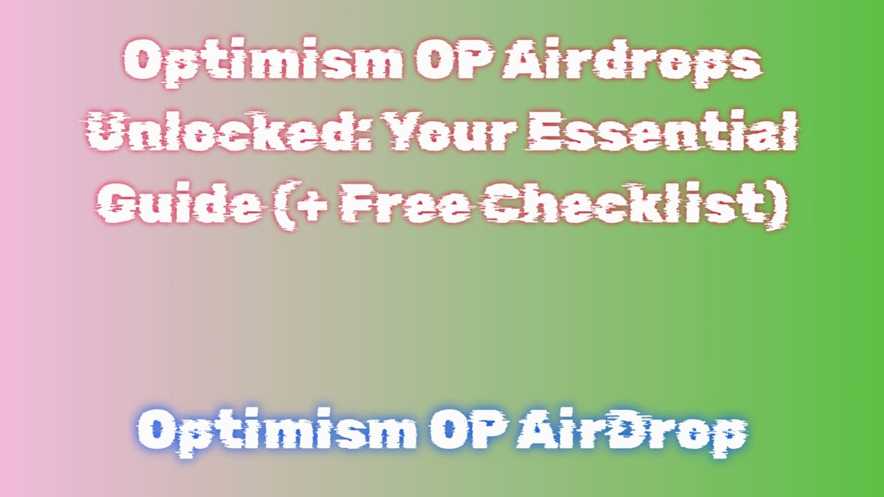 Grab Optimism OP Airdrop for Free |  Discover Optimism OP Airdrop Exchange Options