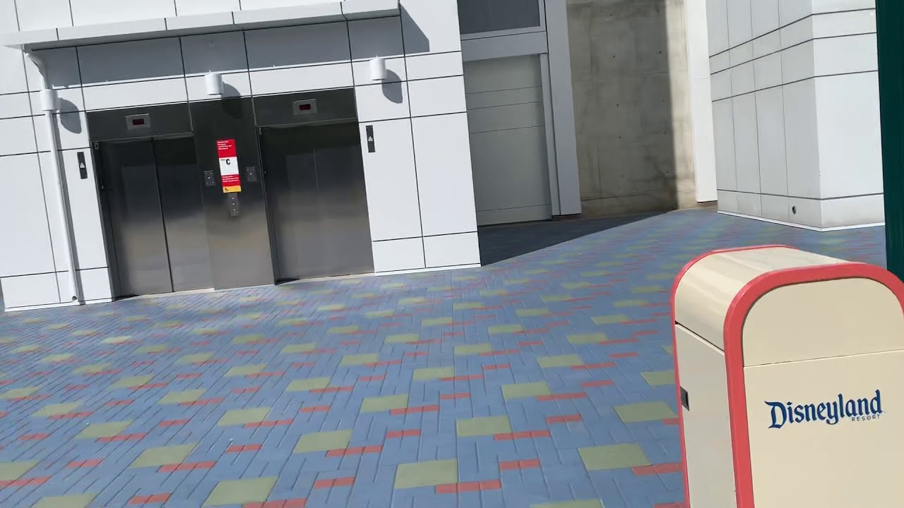 New ThyssenKrupp Traction Elevators @ Mickey & Friends Parking, Disneyland, Anaheim, CA