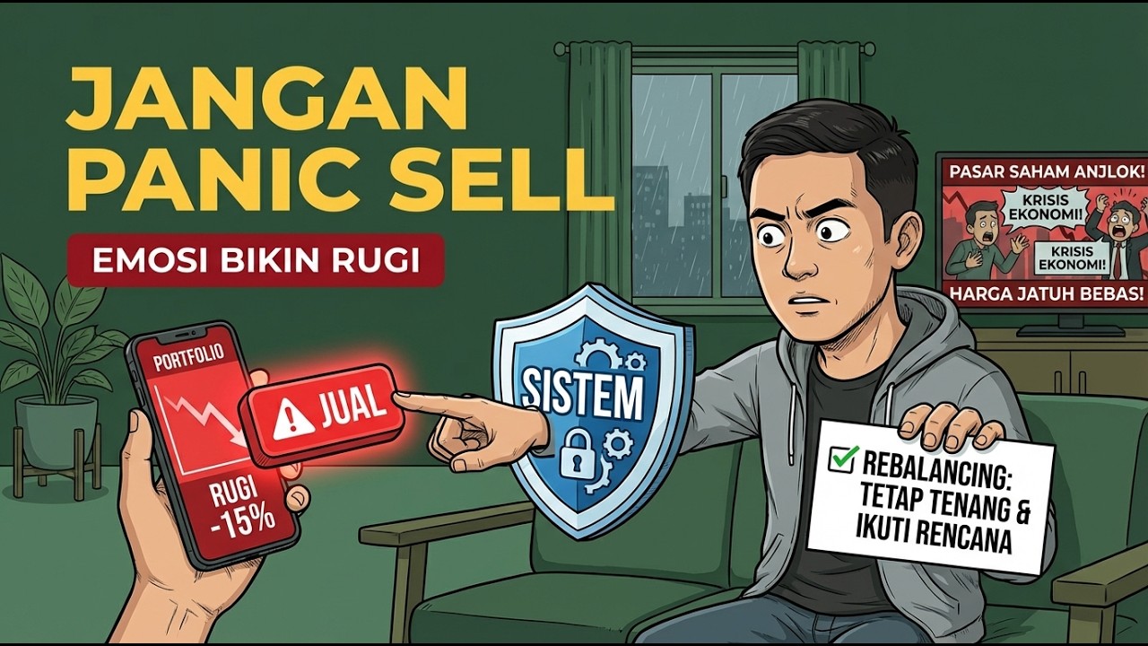 STRATEGI REBALANCING PORTOFOLIO SAAT IHSG TURUN DRASTIS | PANDUAN TENANG INVESTOR DEWASA