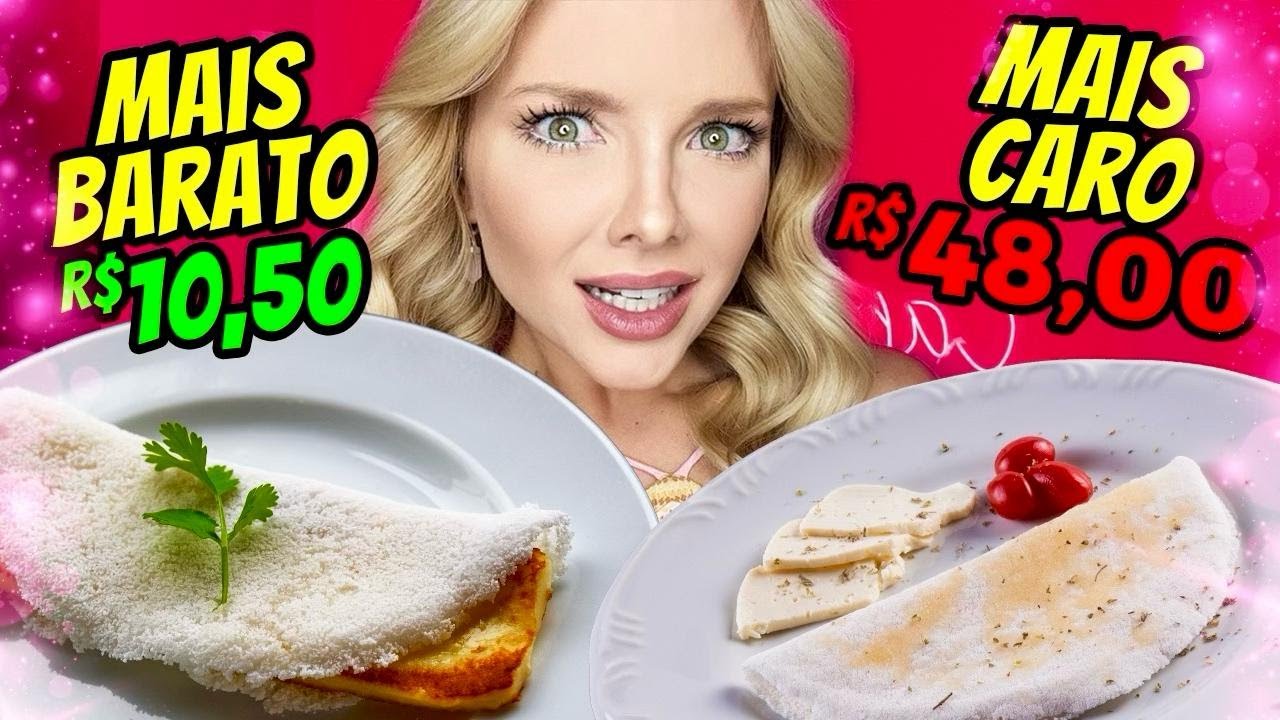 COMPAREI A TAPIOCA MAIS CARA E A MAIS BARATA DO APLICATIVO DE DELIVERY