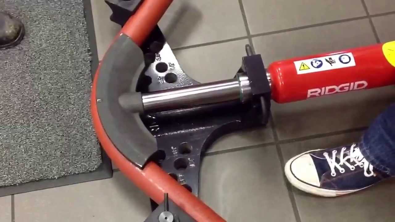 Neil pumps a Ridgid bender for 2 minutes...