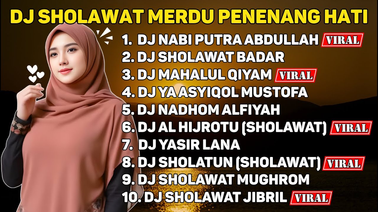 DJ Sholawat Slow Bass Paling Tenang | Untuk Menenangkan Hati