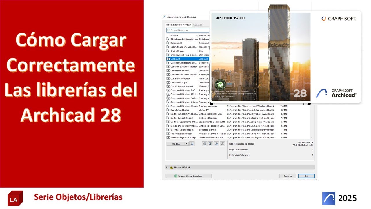 #archicad #archicad28 Cómo CargarCorrectamenteLas librerías del Archicad 28