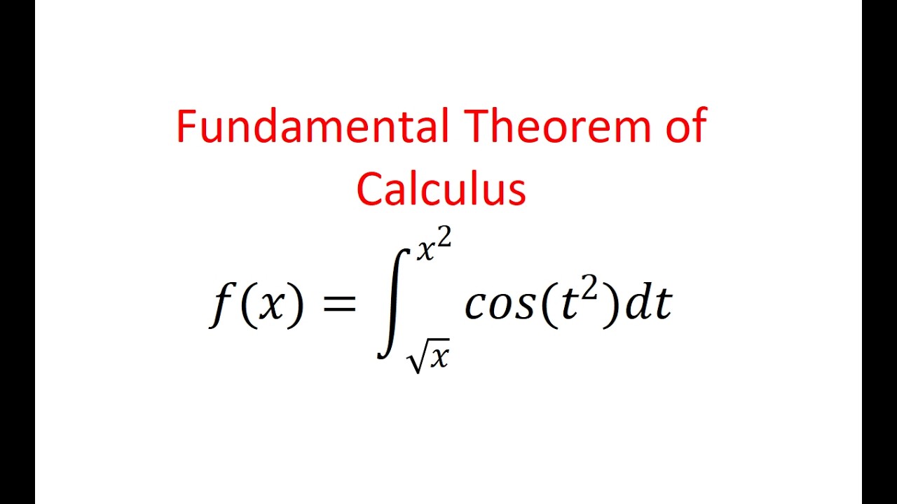 Fundamental Theorem of Calculus