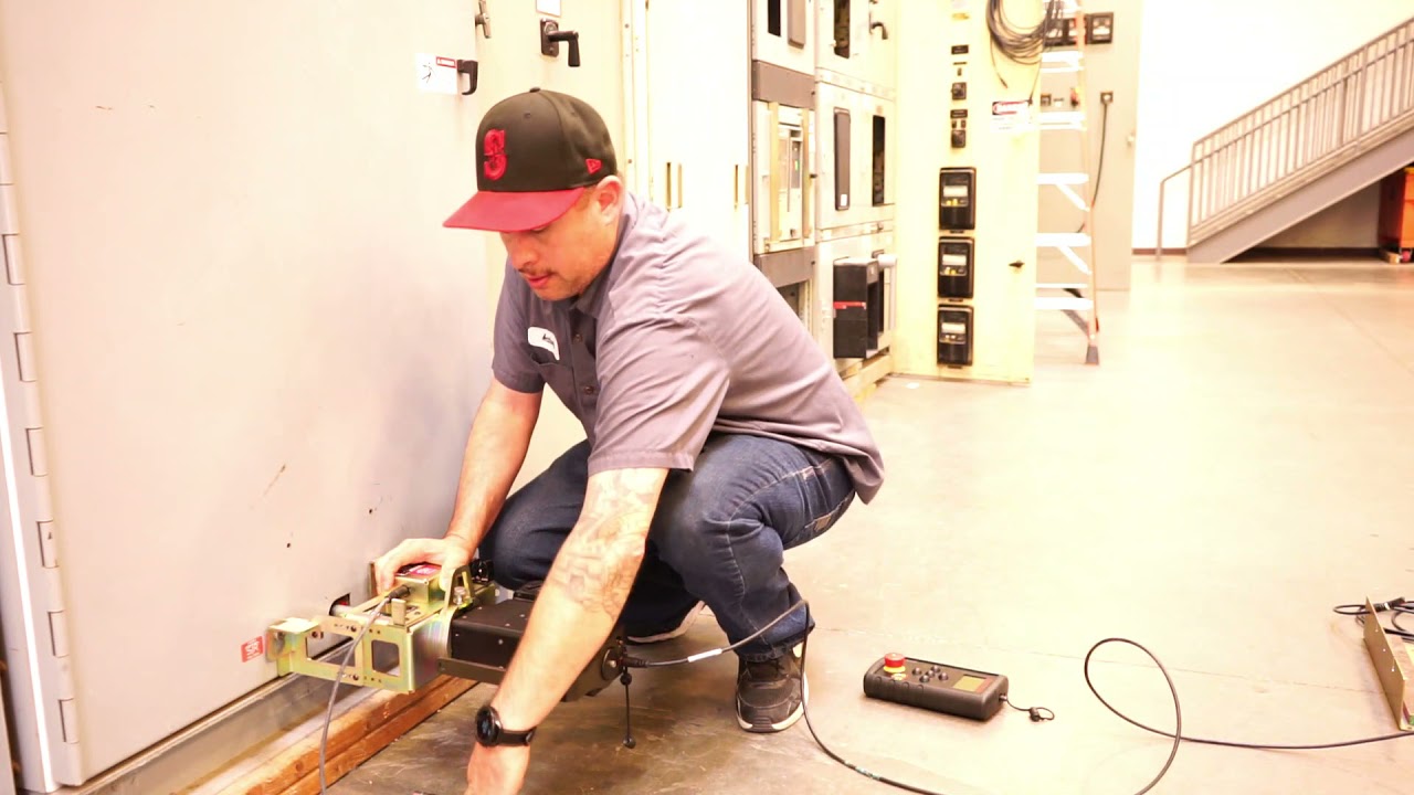 Remote racking a Siemens GMI 15k V breaker