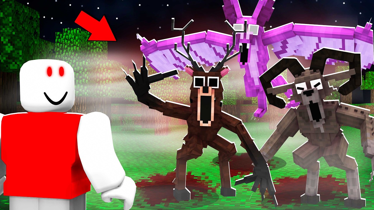 I Added 99 Nights in the Forest To MINECRAFT... (it was scary)