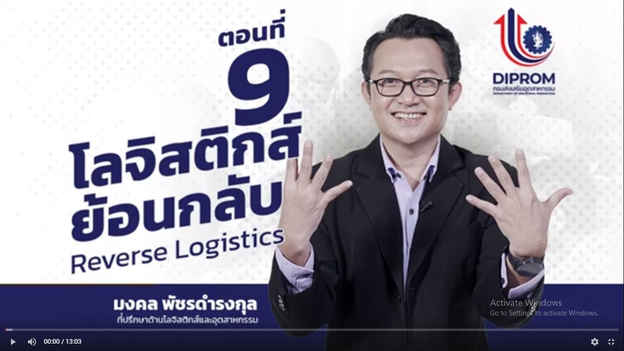 ILPI บทเรียนที่ 9 โลจิสติกส์ย้อนกลับ