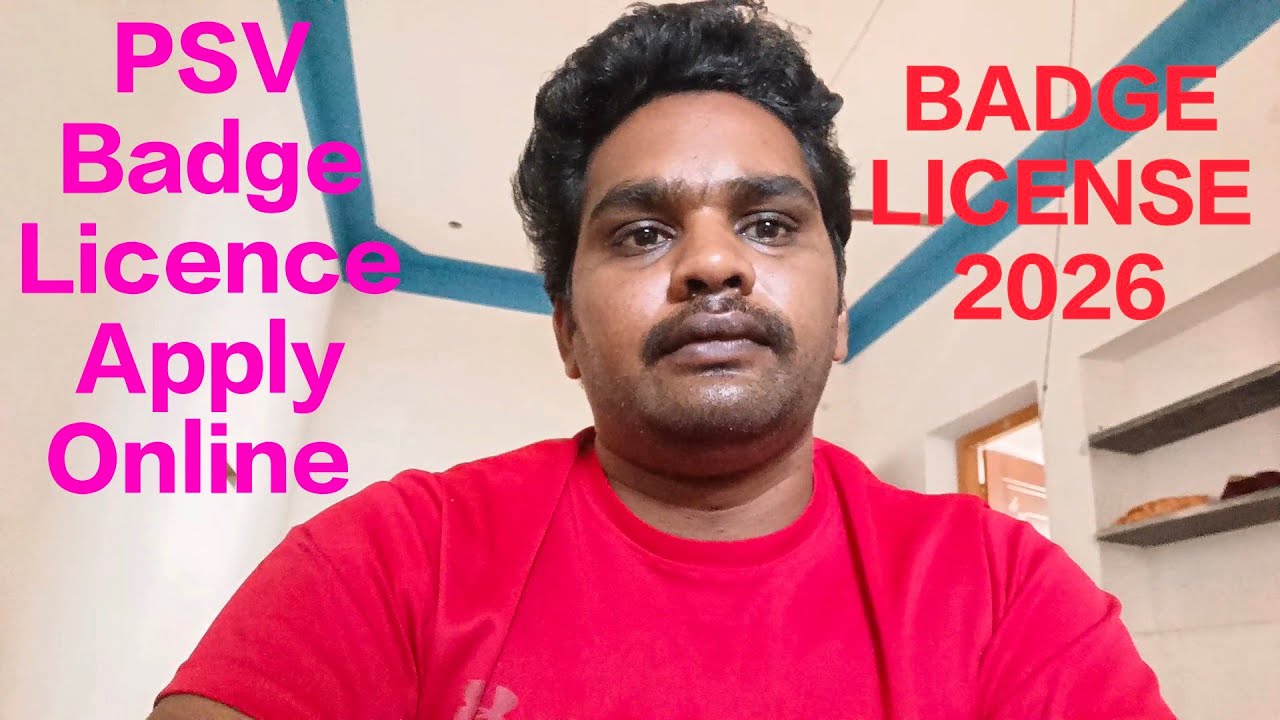 How to Apply for a PSV Badge License Online 2026 | Step-by-Step Guide | LMV | Tamil | Selvenderan