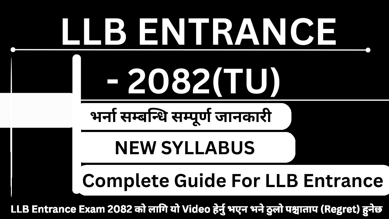 LLB Entrance।New Syllabus of llb।llb Pravesh Pariksha।Legalhub Nepal।llb entrance form kasari bharne