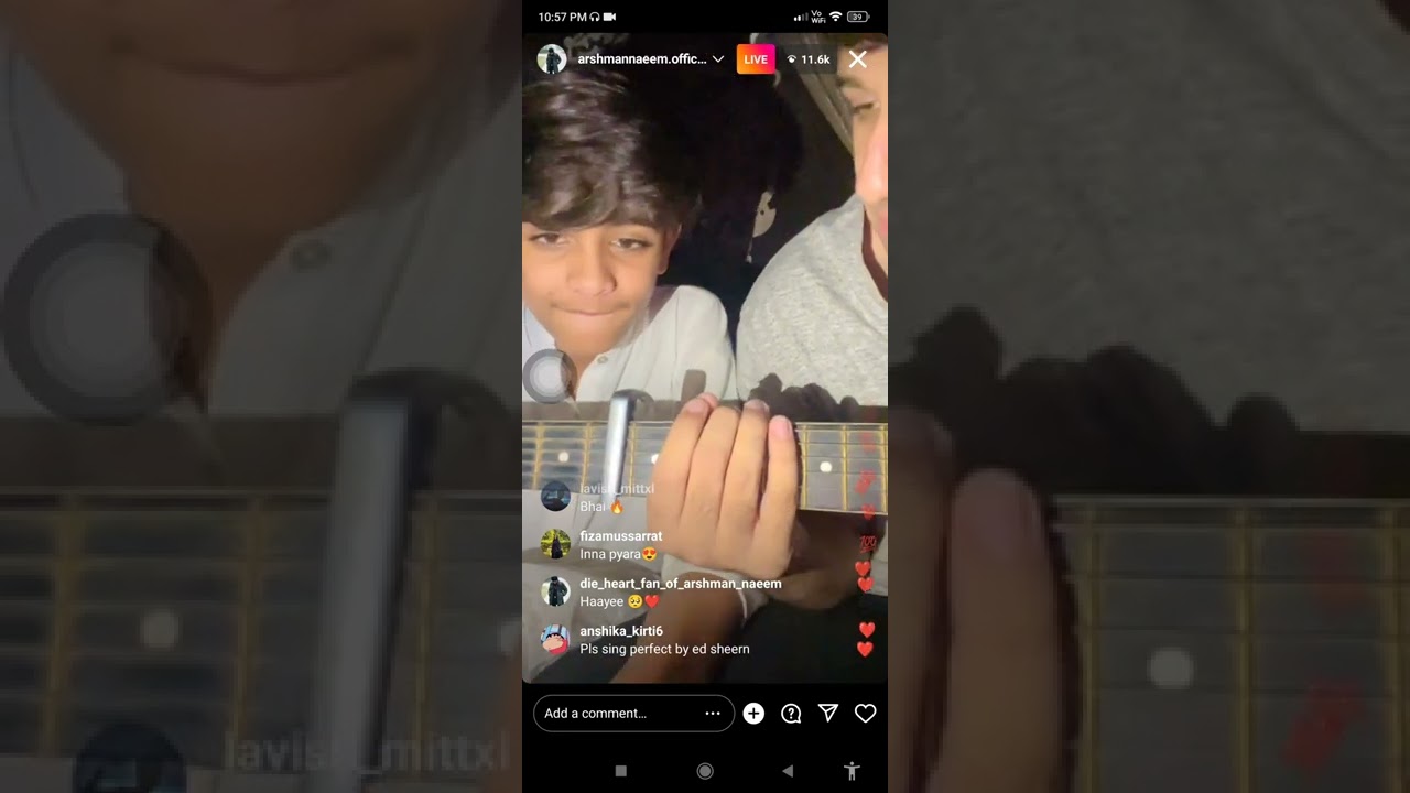 @ArshmanNaeem  Live ❤ Singing O Re Piya, Mann Bhareya, Jo Tu Na Mila, Etc....