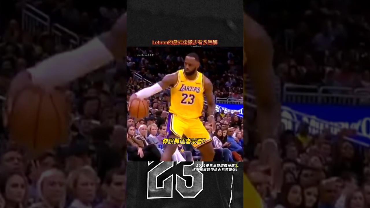 &ldquo;Lebron的詹式後撤步有多無解🤣&rdquo; #basketball #nba #lebronjames #paulgeorge