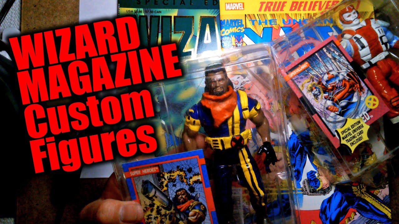 Custom X-Men Bishop and Omega Red featured in Wizard Magazine