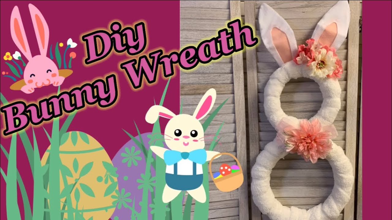 How to make a bunny wreath