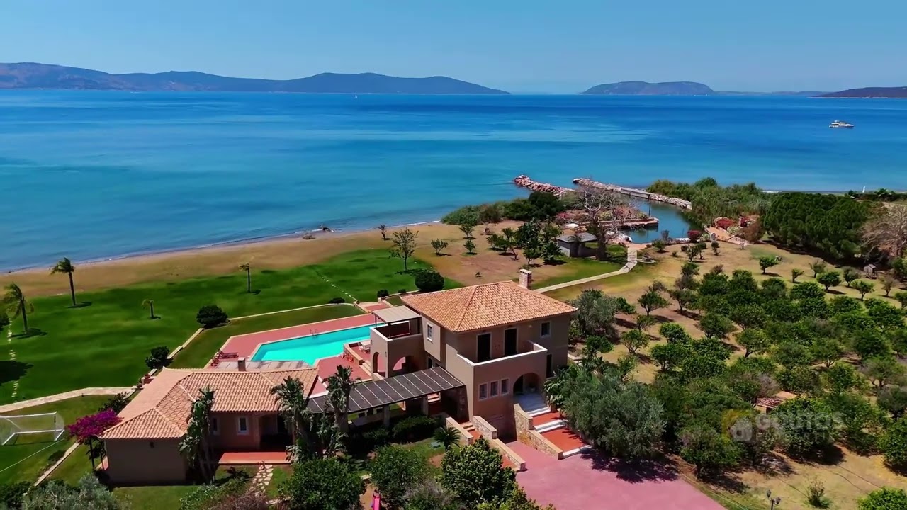 FOR SALE: LUXURY WATERFRONT VILLA 500 SQ.M. 45000 SQ.M PLOT in #PLEPI #ERMIONI #PELOPONNESE #GREECE