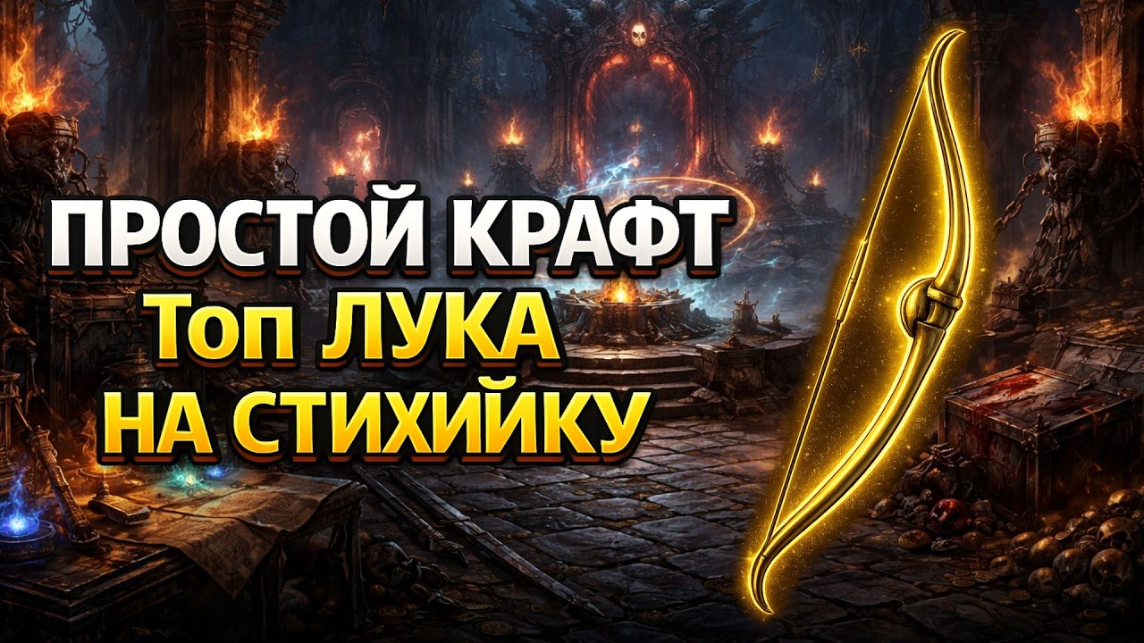 Простой крафт лука на стихийный урон в Пое 3.28 Мираж!