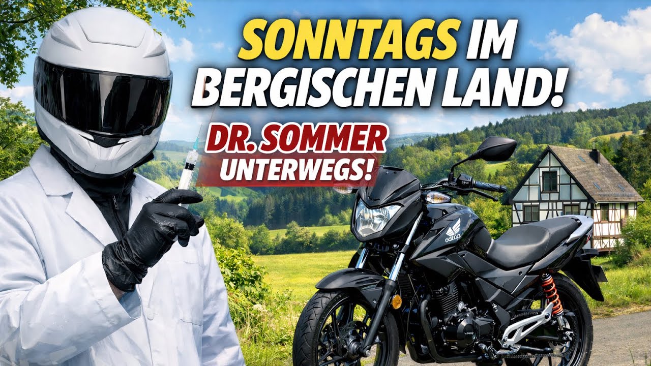 Sonntags Tour Im Bergischen Land/Honda CB125F Motorrad Tour/Dr.Sommer unterwegs 