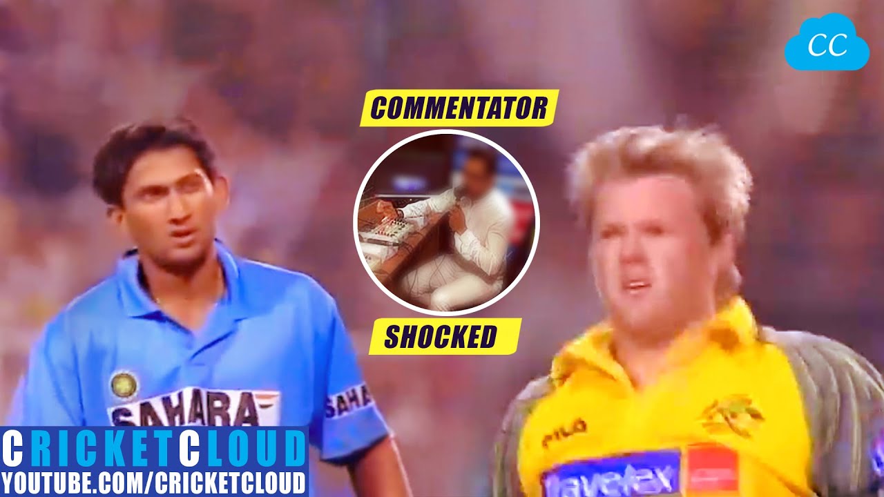 Ajit Agarkar Shocked the Commentator | INDvAUS 2003 !!