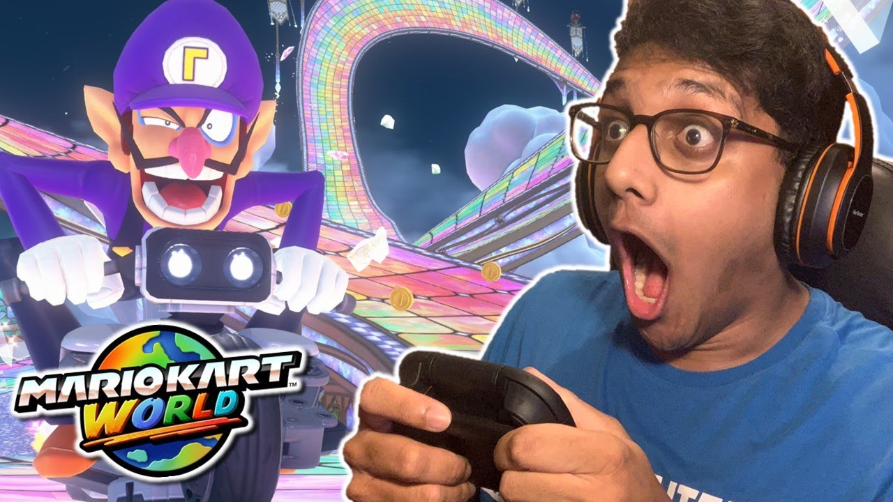 MARIO KART WORLD'S RAINBOW ROAD IS UNBELIEVABLE!!