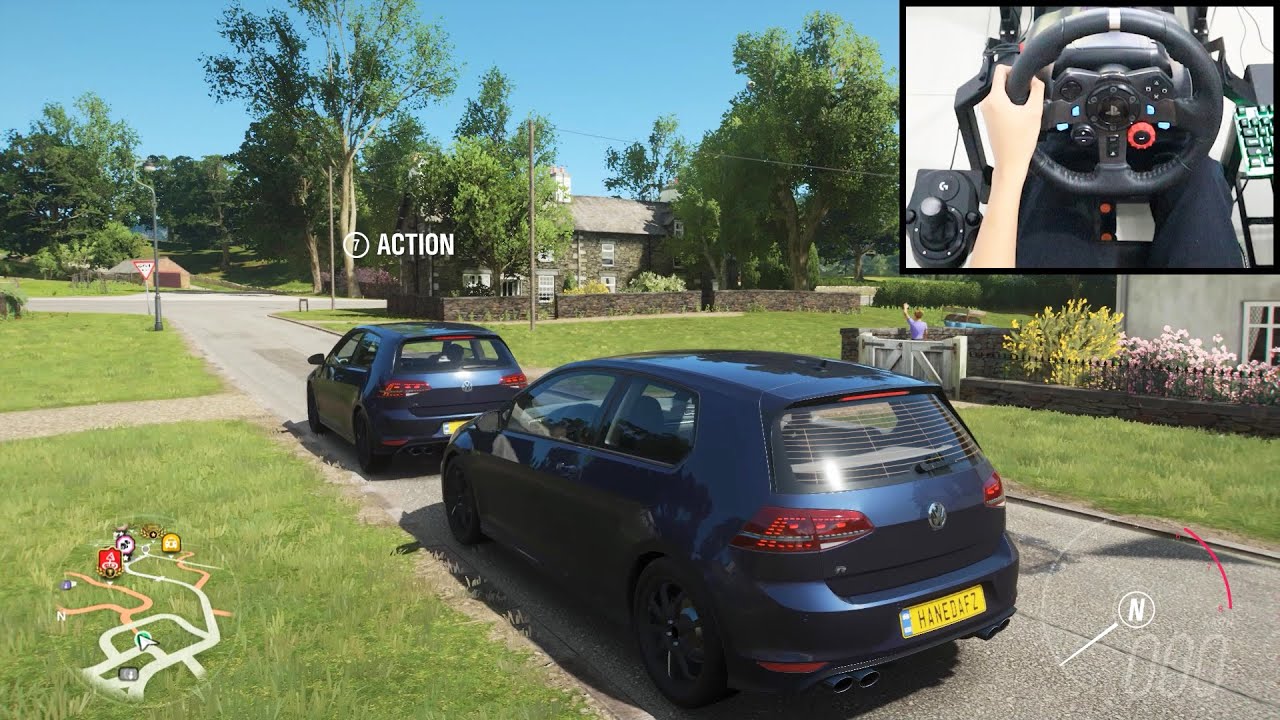 Volkswagen Golf R - Forza Horizon 4 Online | Logitech g29 gameplay