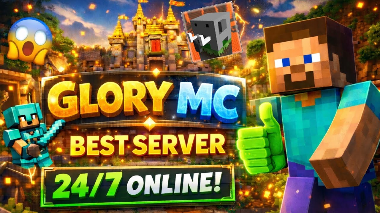 Craftsman 0.15.10 BEST SERVER 😱 Glory MC | 24/7 Online Survival SMP