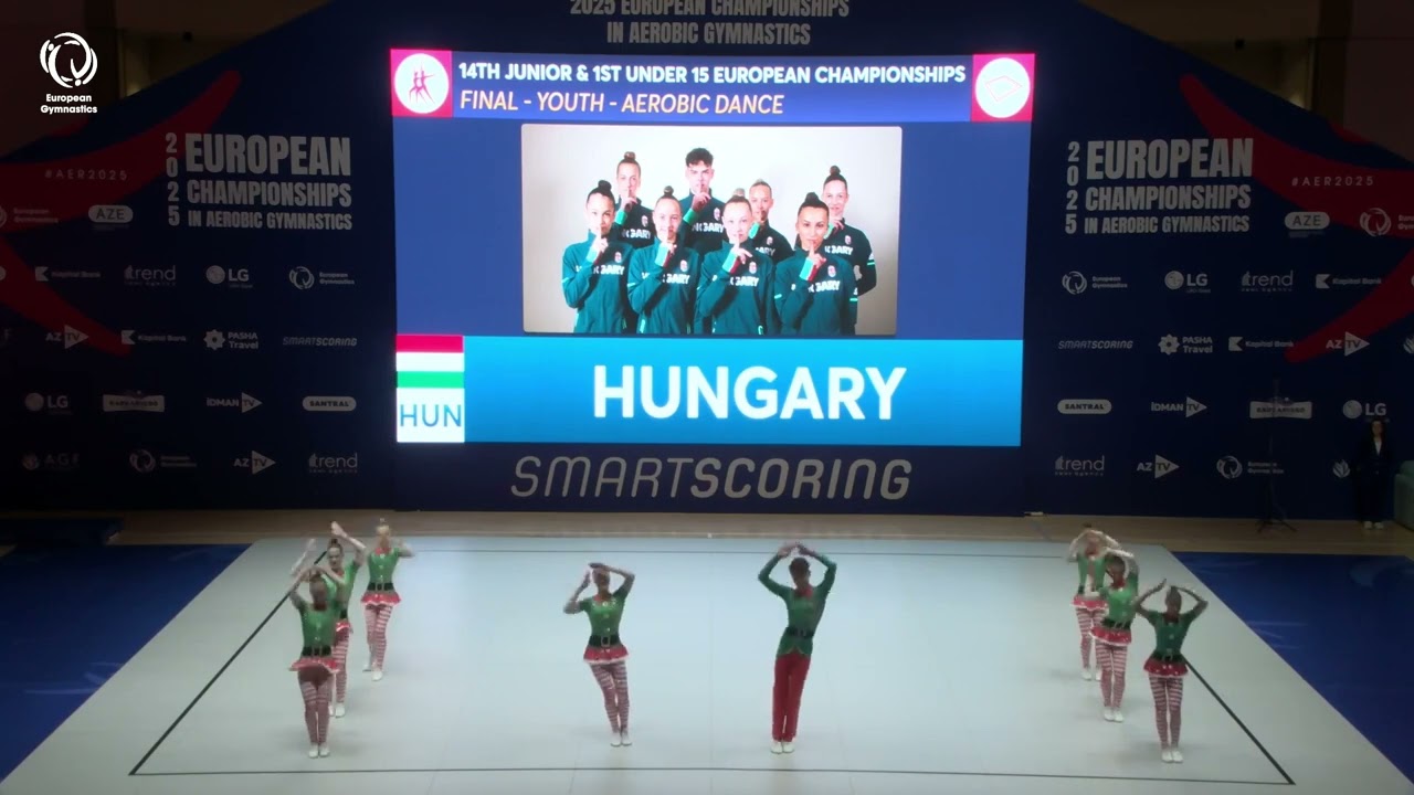 Hungary - 2025 Aerobics European Champions, U15 Aerobic Dance
