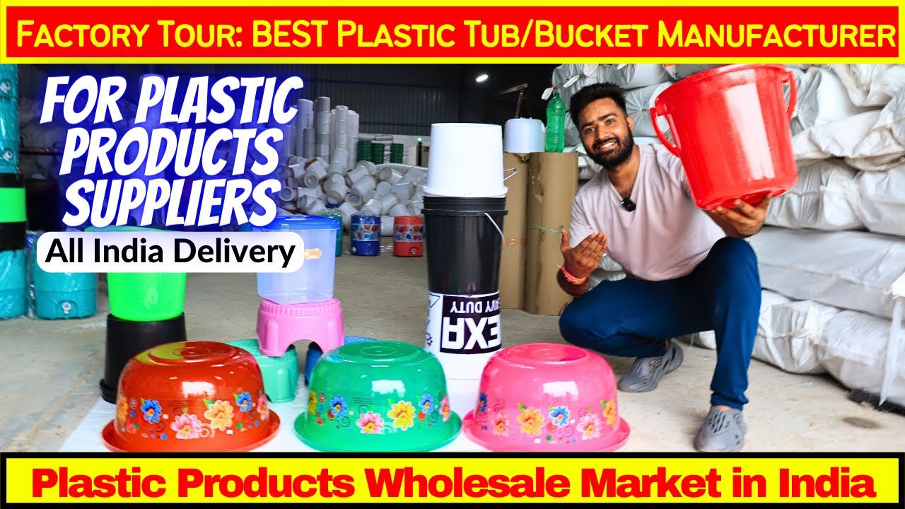 Factory Tour: BEST Plastic Tub/Bucket Manufacturer | How Plastic Products are Made in Factory