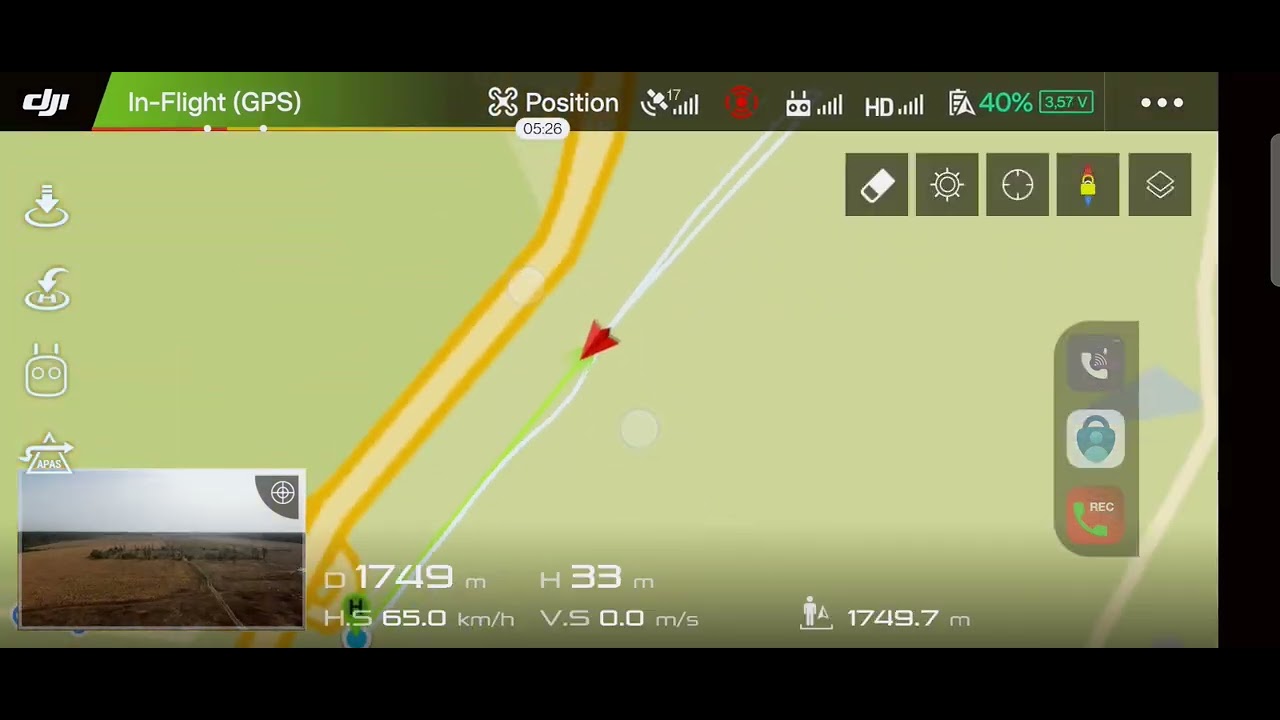 Mavic 2 Zoom in dual battery mod range test