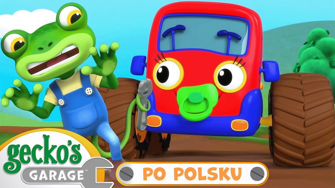 Zamianka opon | Warsztat Gekona | Bajka dla dzieci po polsku | Pojazdy dla dzieci
