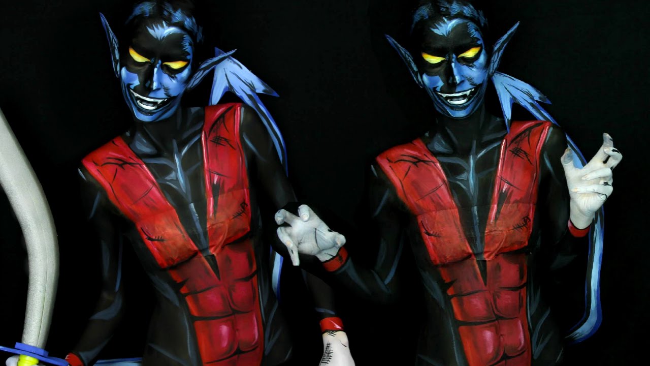 Nightcrawler X-Men Makeup Tutorial