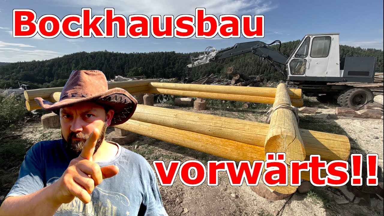 Blockhaus selber bauen weitere Stämme