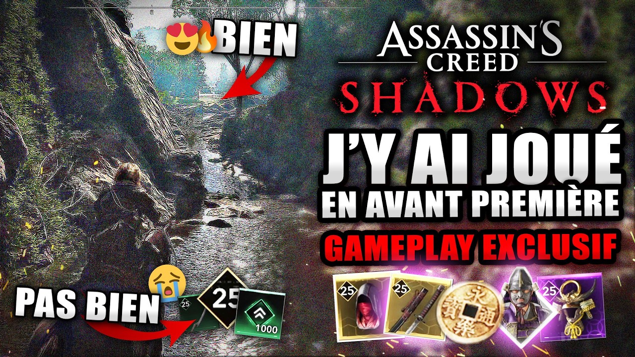 J'ai Joué à ASSASSIN'S CREED SHADOWS en AVANT PREMIÈRE 🔥Premier Avis !! (40 MINUTES DE GAMEPLAY)